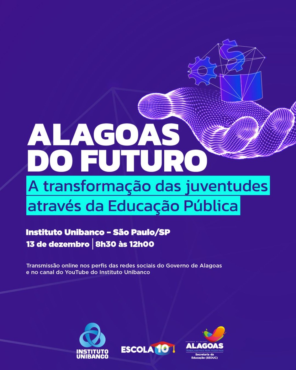 Governo de Alagoas e Instituto Unibanco discutem a importância do investimento nas juventudes