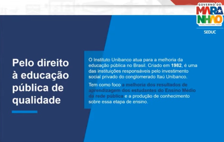 Instituto Unibanco, Secretaria de Educação do Maranhão e Consórcio Amazônia Legal promovem parceria para formação de diretores de escolas estaduais