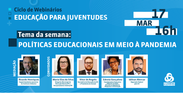 Webinário discute políticas educacionais durante a pandemia no Brasil