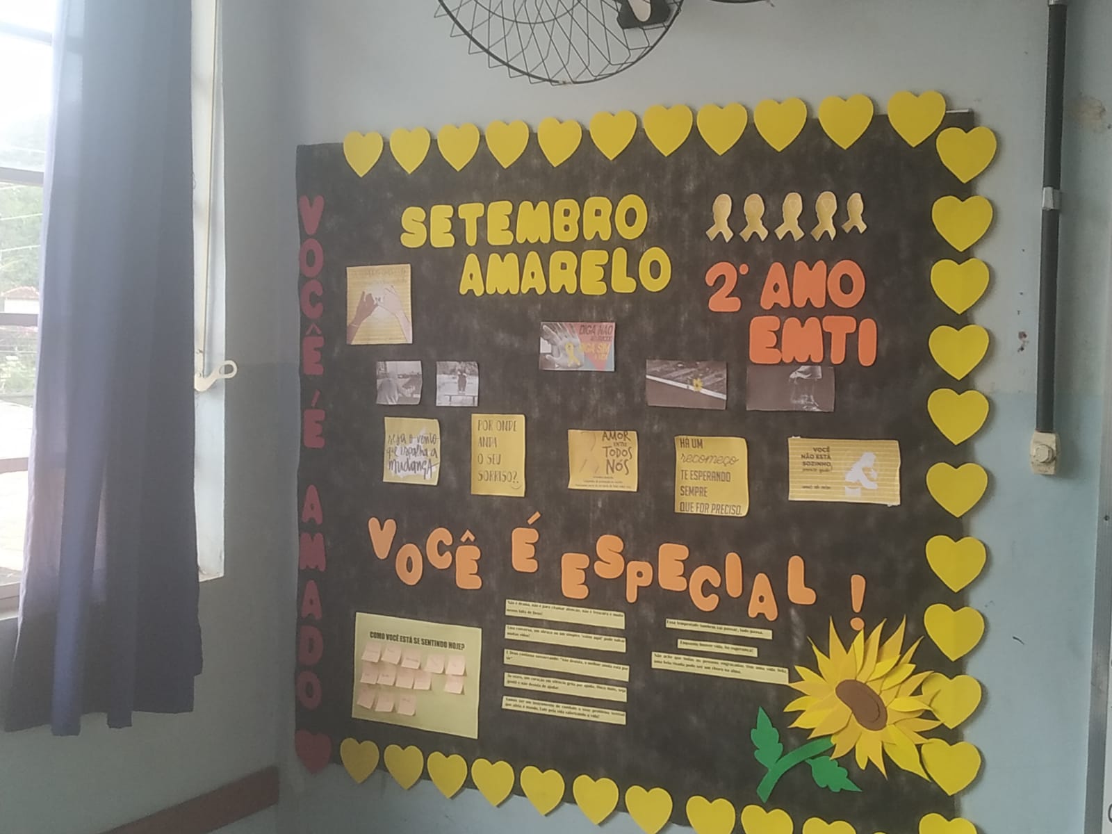 Campanha do Setembro Amarelo: Acolhimento à comunidade escolar (Foto: EE José Álvares Duarte/divulgação)